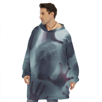 Screaming Horror Ghost 3D Print Hoodie Blanket