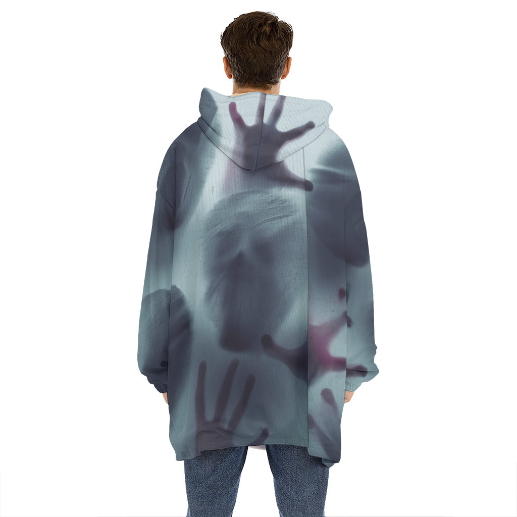 Screaming Horror Ghost 3D Print Hoodie Blanket