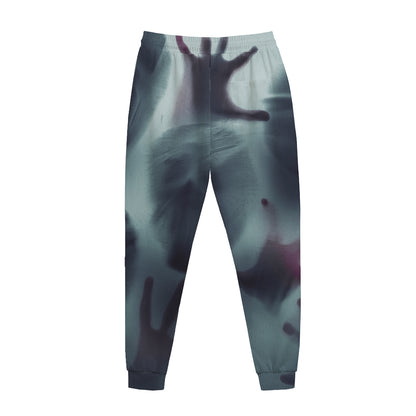 Screaming Horror Ghost 3D Print Jogger Pants