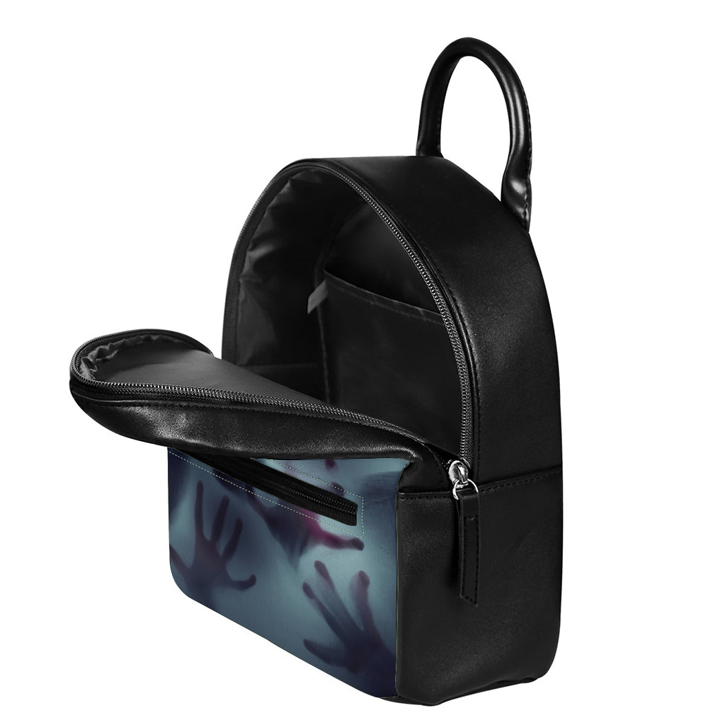 Screaming Horror Ghost 3D Print Leather Backpack