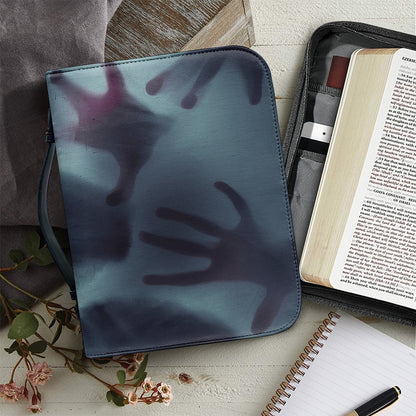 Screaming Horror Ghost 3D Print Leather Bible Cover