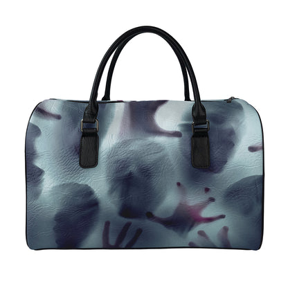 Screaming Horror Ghost 3D Print Leather Duffle Bag