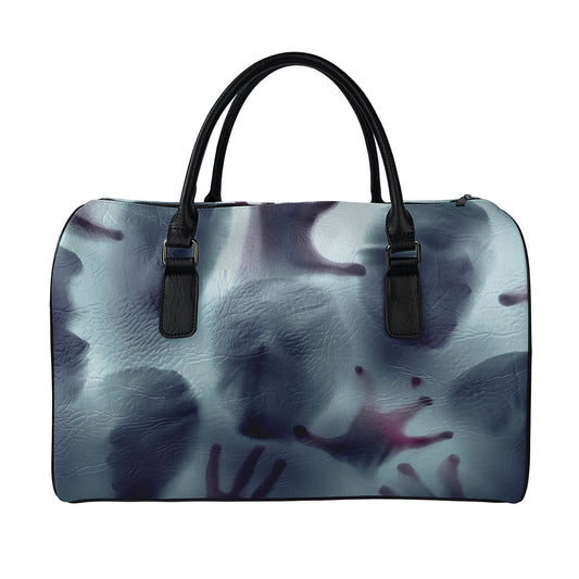 Screaming Horror Ghost 3D Print Leather Duffle Bag