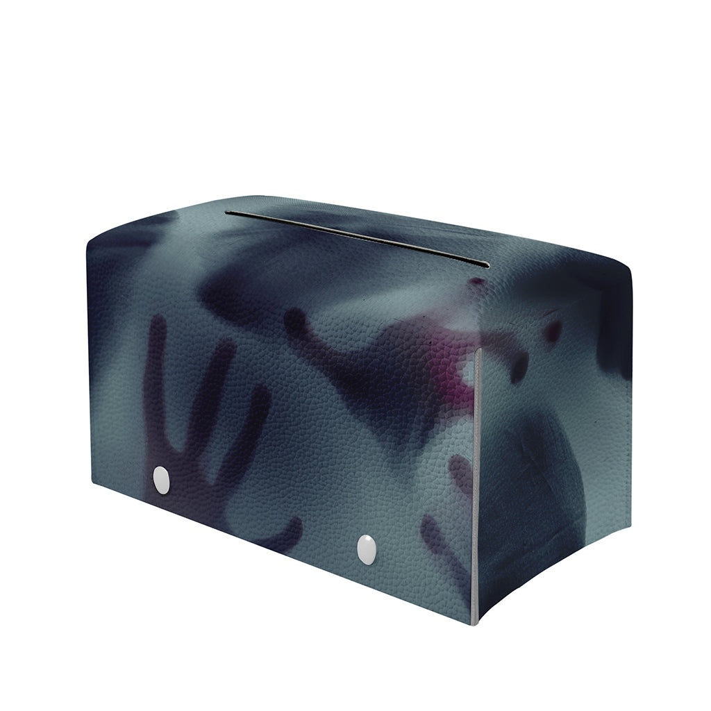Screaming Horror Ghost 3D Print Leather Tissue Box Cover