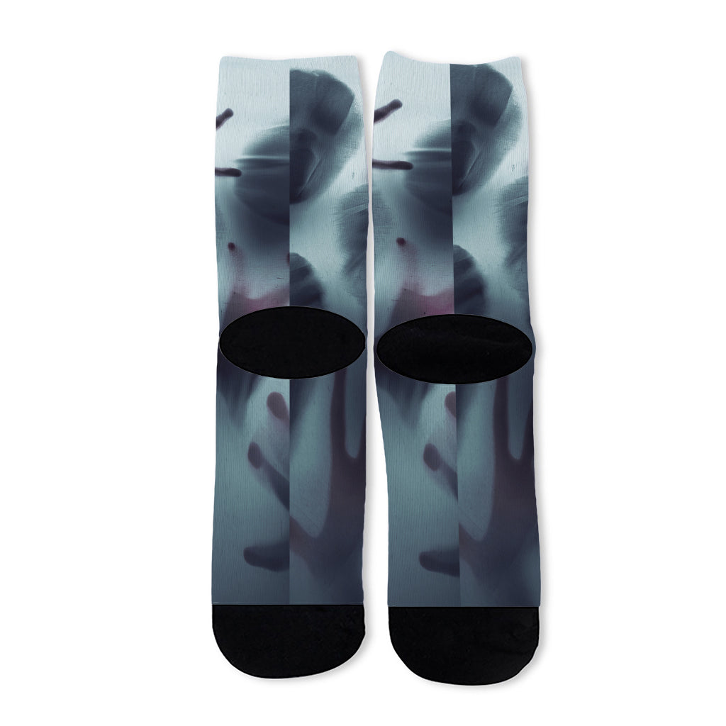Screaming Horror Ghost 3D Print Long Socks