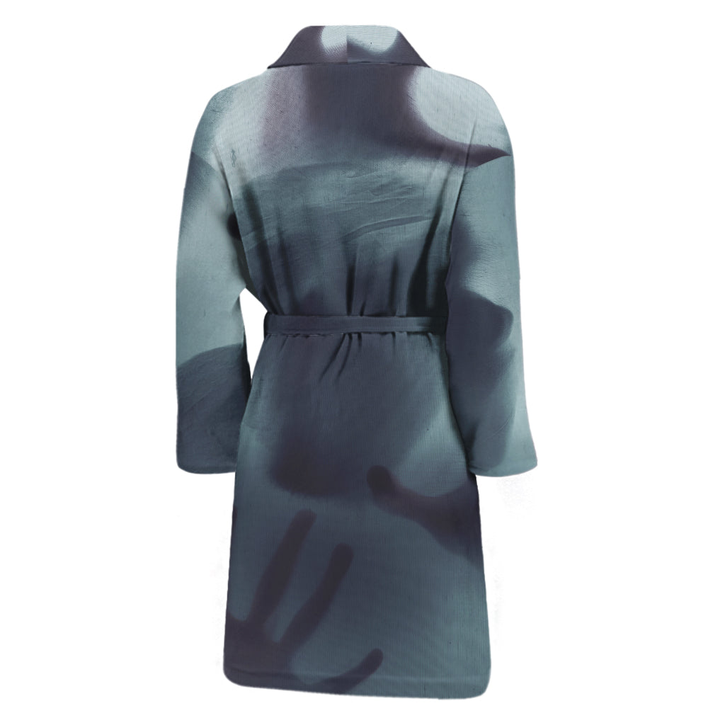 Screaming Horror Ghost 3D Print Men's Bathrobe
