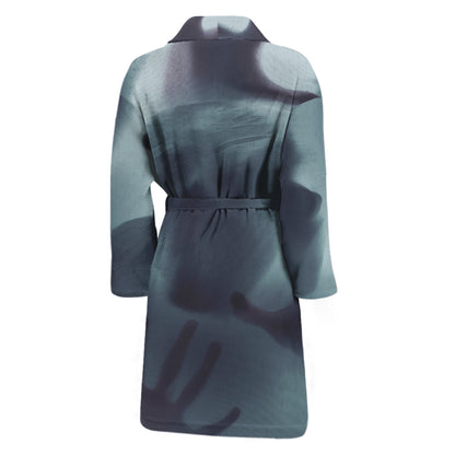 Screaming Horror Ghost 3D Print Men's Bathrobe
