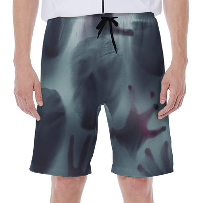 Screaming Horror Ghost 3D Print Men's Beach Shorts