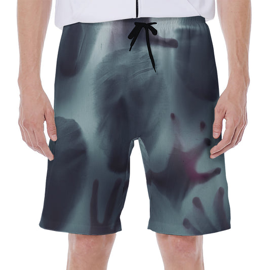 Screaming Horror Ghost 3D Print Men's Beach Shorts