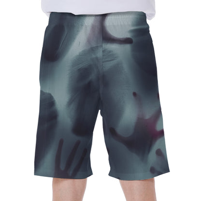 Screaming Horror Ghost 3D Print Men's Beach Shorts