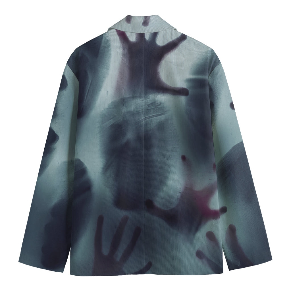 Screaming Horror Ghost 3D Print Men's Blazer