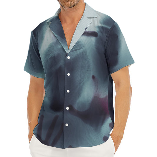 Screaming Horror Ghost 3D Print Men's Deep V-Neck Shirt