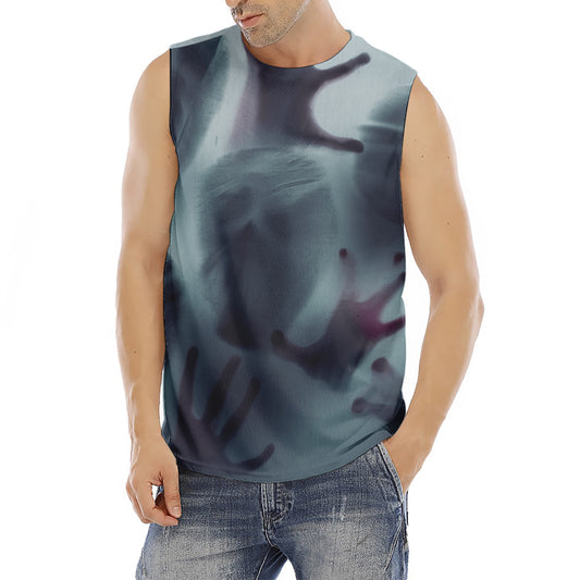 Screaming Horror Ghost 3D Print Men's Fitness Tank Top
