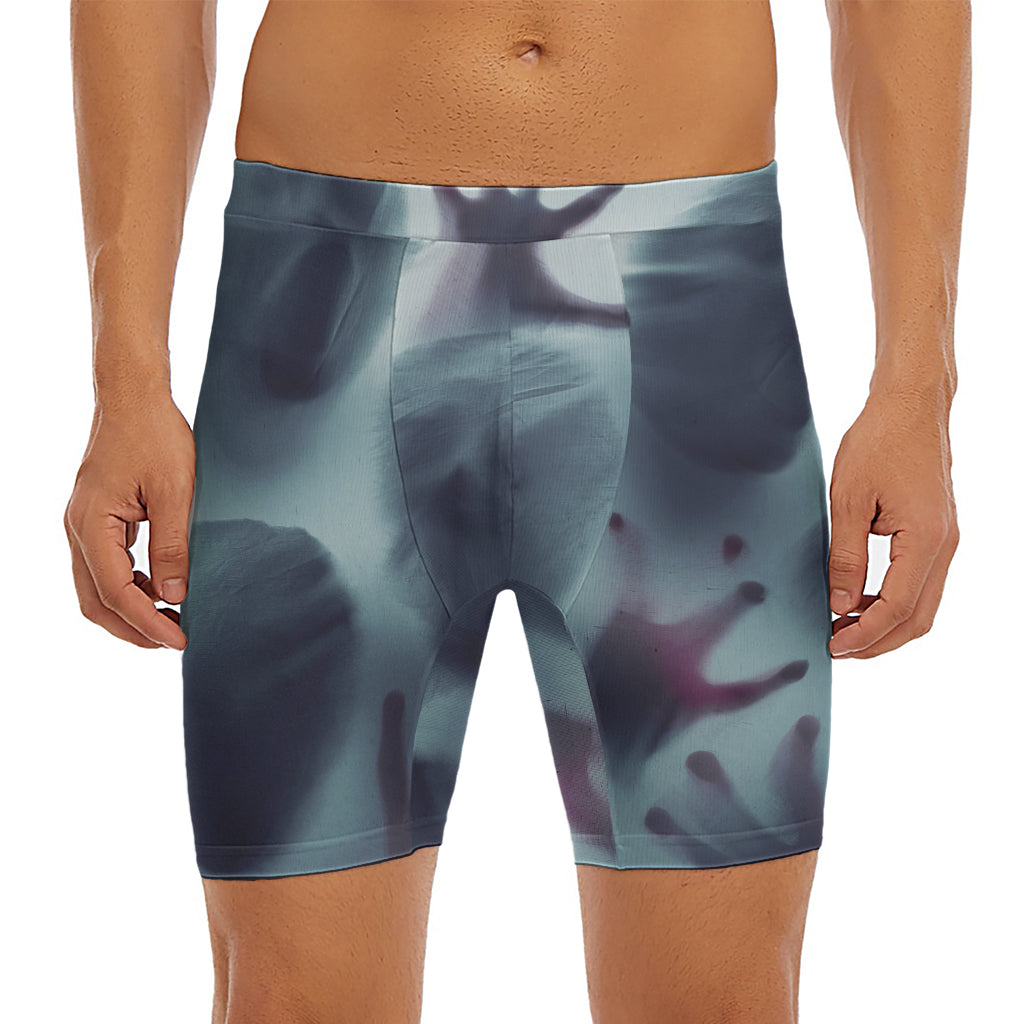 Screaming Horror Ghost 3D Print Men's Long Boxer Briefs