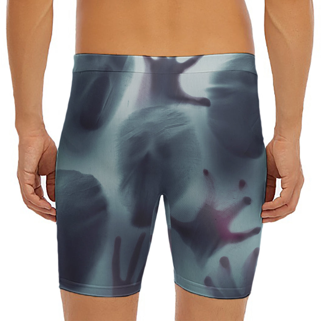 Screaming Horror Ghost 3D Print Men's Long Boxer Briefs