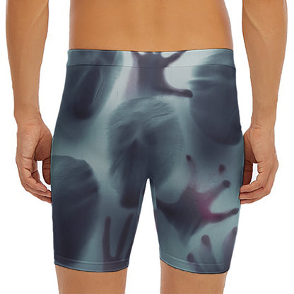 Screaming Horror Ghost 3D Print Men's Long Boxer Briefs