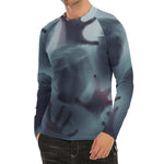 Screaming Horror Ghost 3D Print Men's Long Sleeve Rash Guard