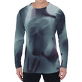 Screaming Horror Ghost 3D Print Men's Long Sleeve T-Shirt