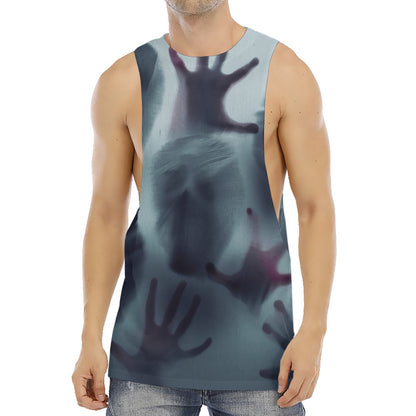 Screaming Horror Ghost 3D Print Men's Muscle Tank Top
