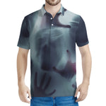 Screaming Horror Ghost 3D Print Men's Polo Shirt