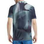 Screaming Horror Ghost 3D Print Men's Polo Shirt