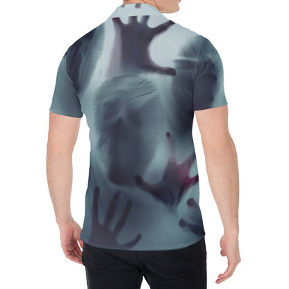 Screaming Horror Ghost 3D Print Men's Shirt