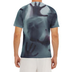 Screaming Horror Ghost 3D Print Men's Short Sleeve Rash Guard
