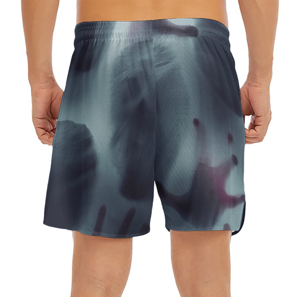Screaming Horror Ghost 3D Print Men's Split Running Shorts