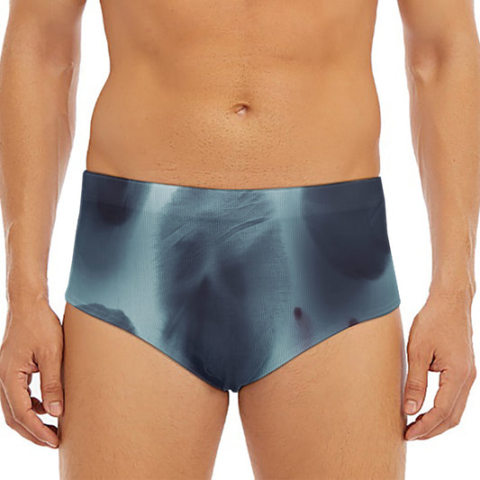 Screaming Horror Ghost 3D Print Men's Triangle Swim Briefs
