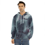 Screaming Horror Ghost 3D Print Men's Velvet Pullover Hoodie