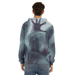 Screaming Horror Ghost 3D Print Men's Velvet Pullover Hoodie
