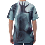 Screaming Horror Ghost 3D Print Men's Velvet T-Shirt