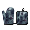 Screaming Horror Ghost 3D Print Oven Mitt And Pot Holder Set