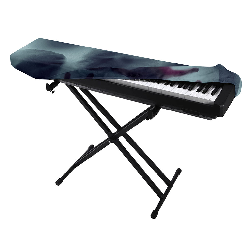 Screaming Horror Ghost 3D Print Piano Keyboard Cover