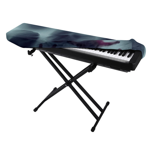 Screaming Horror Ghost 3D Print Piano Keyboard Cover