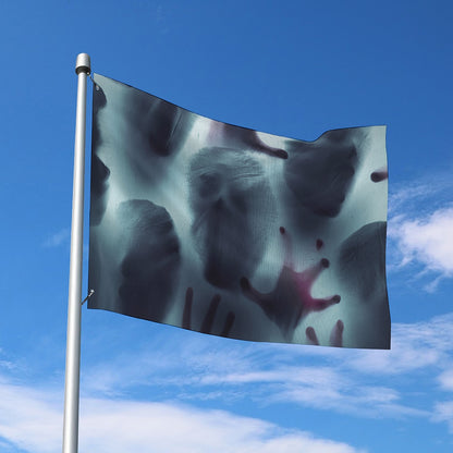 Screaming Horror Ghost 3D Print Polyester Flag