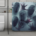 Screaming Horror Ghost 3D Print Polyester Shower Curtain