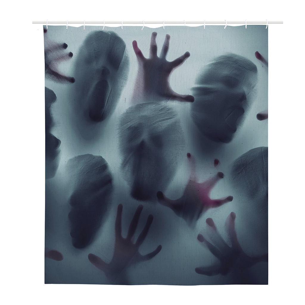 Screaming Horror Ghost 3D Print Polyester Shower Curtain