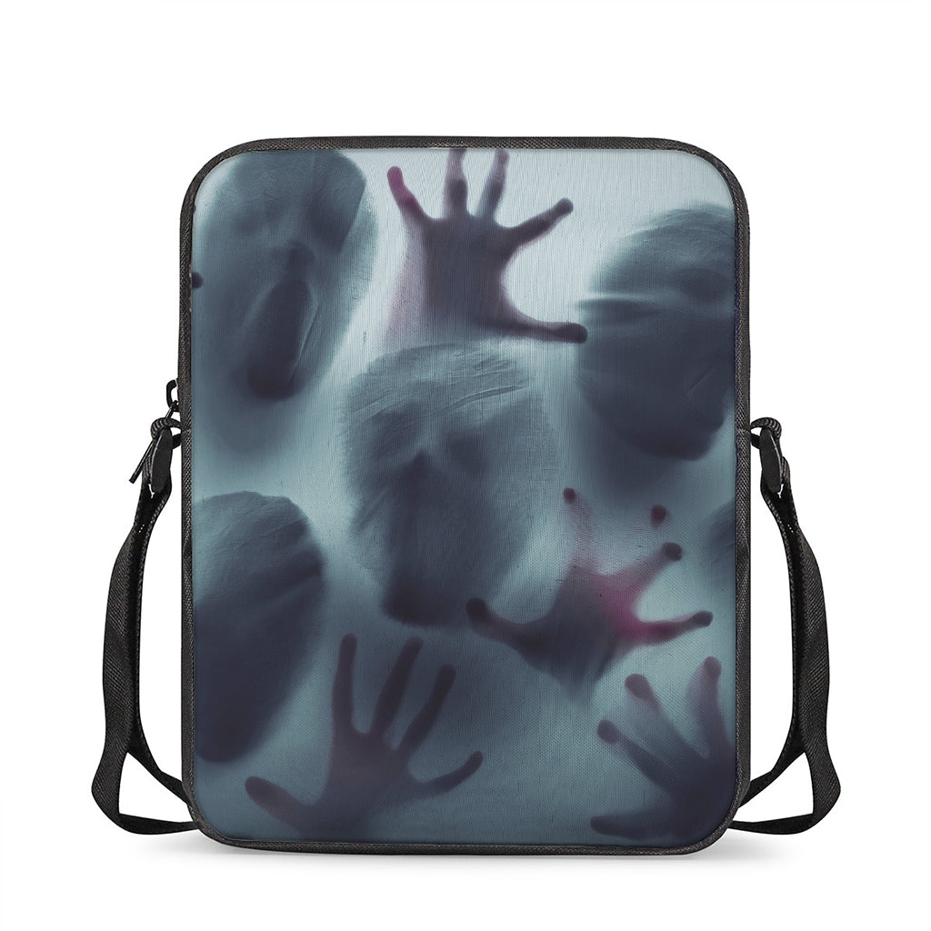 Screaming Horror Ghost 3D Print Rectangular Crossbody Bag