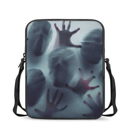Screaming Horror Ghost 3D Print Rectangular Crossbody Bag