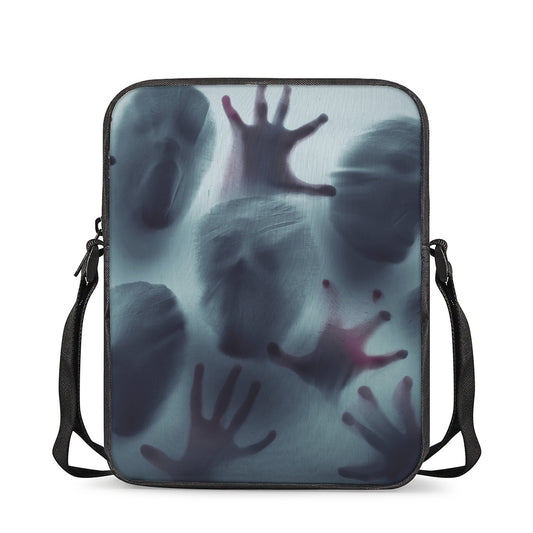 Screaming Horror Ghost 3D Print Rectangular Crossbody Bag