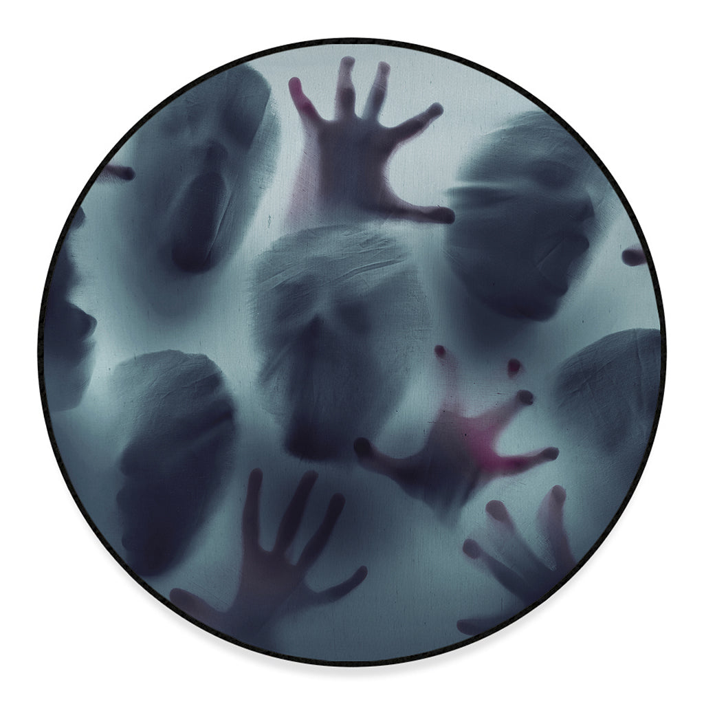 Screaming Horror Ghost 3D Print Round Floor Mat