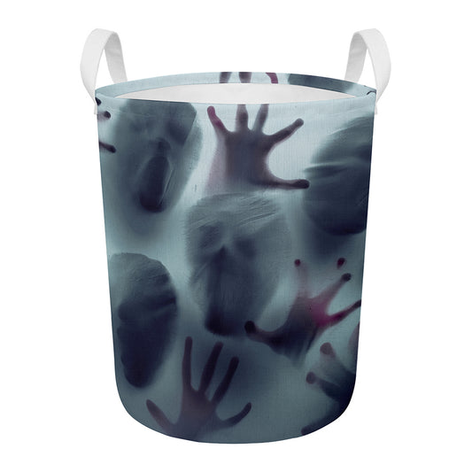 Screaming Horror Ghost 3D Print Round Laundry Basket