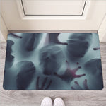 Screaming Horror Ghost 3D Print Rubber Doormat