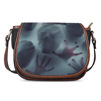 Screaming Horror Ghost 3D Print Saddle Bag