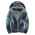 Screaming Horror Ghost 3D Print Sherpa Lined Zip Up Hoodie