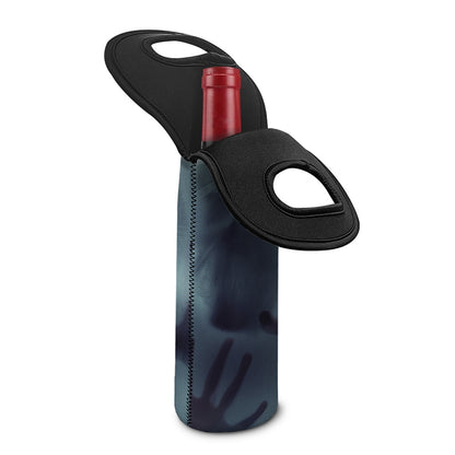 Screaming Horror Ghost 3D Print Single Neoprene Wine Tote
