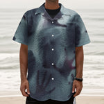 Screaming Horror Ghost 3D Print Textured Short Sleeve Shirt