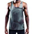 Screaming Horror Ghost 3D Print Men's Workout Tank Top