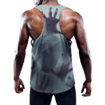 Screaming Horror Ghost 3D Print Training Tank Top